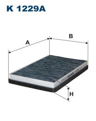 Купить запчасть FILTRON - K1229A Фильтр салонный угольный K1229A