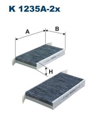 Купить запчасть FILTRON - K1235A-2X Фильтр салонный угольный K1235A-2X