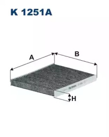 Купить запчасть FILTRON - K1251A Фильтр салонный K1251A