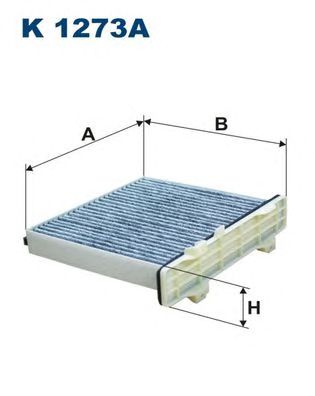 Купить запчасть FILTRON - K1273A Фильтр салонный угольный K1273A