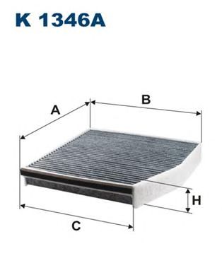 Купить запчасть FILTRON - K1346A Фильтр салонный угольный K1346A
