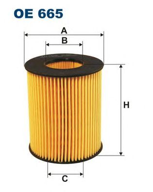 Купить запчасть FILTRON - OE665 Фильтр масляный FORD Ford Galaxy II, Mondeo III (00-07), Mondeo IV (07-), S-Max/ Mazda 6 (GG/GY)
