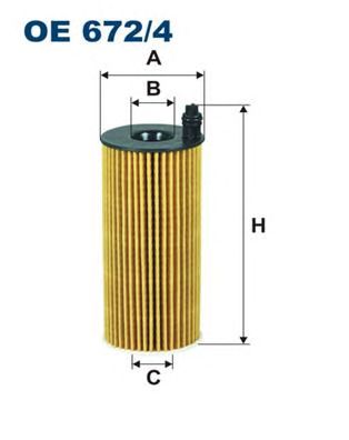 Купить запчасть FILTRON - OE672/4 Фильтр масляный OE672/4