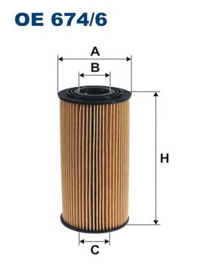Купить запчасть FILTRON - OE674/6 Фильтр масляный OE674/6