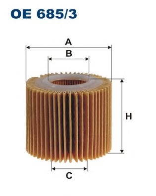 Купить запчасть FILTRON - OE6853 Фильтр масляный TOYOTA Daihatsu Materia, Sirion II/ Subaru Justy IV/ Toyota Auris, Avensis III, IQ, Yaris II