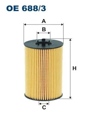 Купить запчасть FILTRON - OE688/3 Фильтр масляный OE688/3