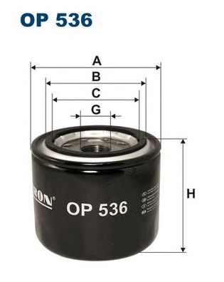 Купить запчасть FILTRON - OP536 Фильтр масляный OP536