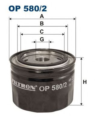 Купить запчасть FILTRON - OP580/2 Фильтр масляный OP580/2
