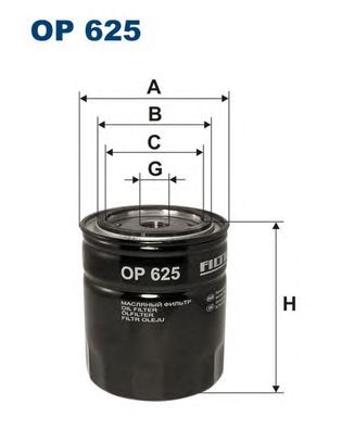 Купить запчасть FILTRON - OP625 Фильтр масляный OPEL Opel Frontera A, Omega A/ Vauxhall Frontera A