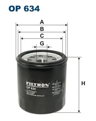 Купить запчасть FILTRON - OP634 Фильтр масляный ISUZU Komatsu FD/ Isuzu Trooper/ Vauxhall Brava