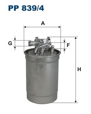 Купить запчасть FILTRON - PP8394 Фильтр топливный VW GROUP Audi A4 (B5/8D), A4 (B6,B7/8E,8H), A6 (4B/C5), A6 Quattro/Allroad, A8 (4D), Allroad I (4BH)/ Skoda Superb/ Volkswagen Passat (3B2/3B5), Passat (3B3/3B6)