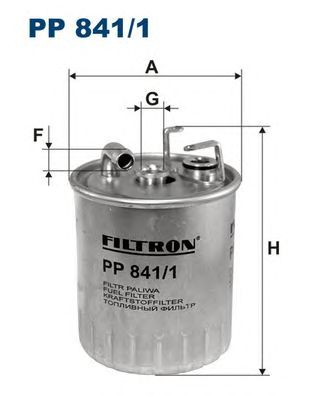 Купить запчасть FILTRON - PP8411 Фильтр топливный MERCEDES Mercedes A (W168), Sprinter 208-216, Sprinter 308-316, Sprinter 408-416, V (638/2), Vaneo (W414), Vito (638)