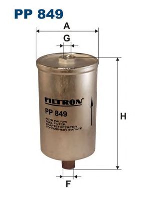 Купить запчасть FILTRON - PP849 Фильтр топливный PP849