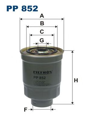 Купить запчасть FILTRON - PP852 Фильтр топливный PP852