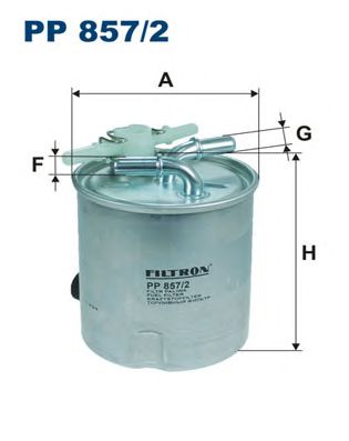 Купить запчасть FILTRON - PP8572 Фильтр топливный NISSAN Nissan Qashqai, X-Trail/ Renault Koleos