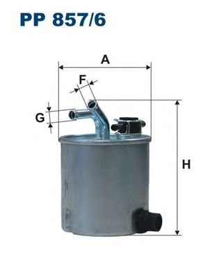 Купить запчасть FILTRON - PP8576 Фильтр топливный NISSAN Nissan Navara, Pathfinder