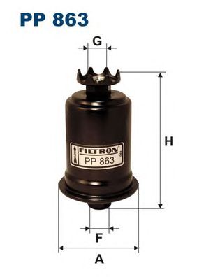 Купить запчасть FILTRON - PP863 Фильтр топливный PP863