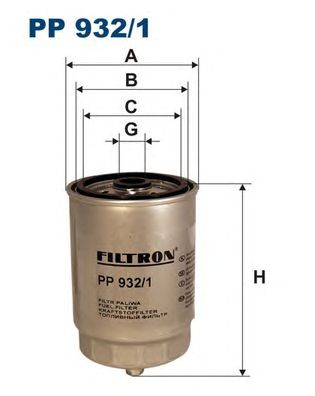 Купить запчасть FILTRON - PP932/1 Фильтр топливный PP932/1
