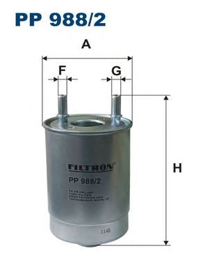 Купить запчасть FILTRON - PP9882 Фильтр топливный RENAULT Renault Fluence, Megane CC, Megane III, Scenic III