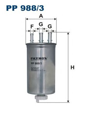 Купить запчасть FILTRON - PP9883 Фильтр топливный RENAULT Dacia Logan, Sandero