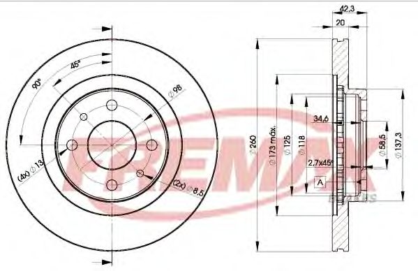 Купить запчасть FREMAX - BD1073 
