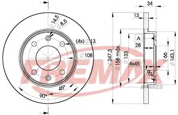 Купить запчасть FREMAX - BD4298 