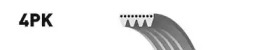 Купить запчасть GATES - 4PK1003 Ремень поликлиновый Fiat Punto 1.6 94-97/ Mazda 323 C, F, S 1.3-1.8 91/ Suzuki Baleno 1.3, 1.6 95-