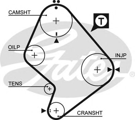 Купить запчасть Gates - 5214XS Ремень ГРМ Toyota Hiace,Land Cruiser 2-5L 89-/ VW Taro 2.4D 89-97