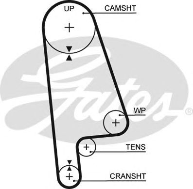 Купить запчасть Gates - 5233XS Ремень ГРМ Honda Civic ZC 87-97/ Rover 400 1.6 90-00