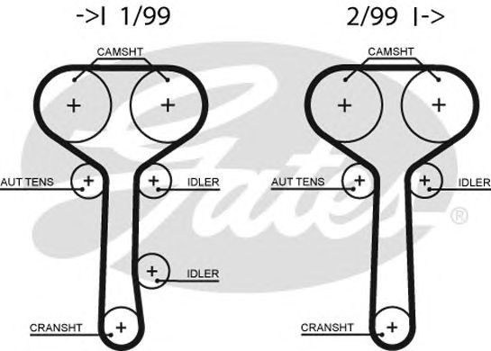 Купить GATES - 5508XS Ремень ГРМ Ford Focus 1.8, 2.0 98-, Mondeo 96-00