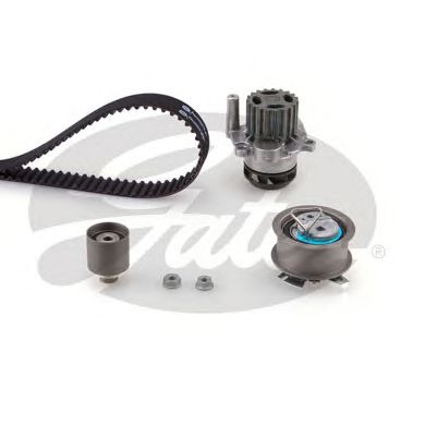 Купить запчасть GATES - KP55569XS-2 Ремкомплект привода ГРМ  с водяным насосом PowerGrip Kit KP55569XS-2 (7883-13147)