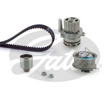 Купить запчасть GATES - KP55569XS-4 Ремкомплект привода ГРМ  с водяным насосом PowerGrip Kit KP55569XS-4 (7883-13254)