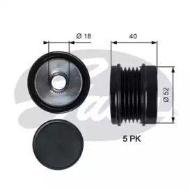 Купить запчасть Gates - OAP7209 Шкив генератора mb a/b/cla/gla-cl 12- MERCEDES-BENZ GLA-CLASS (X156), MERCEDES-BENZ B-CLASS, MERCEDES-BENZ CLA купе