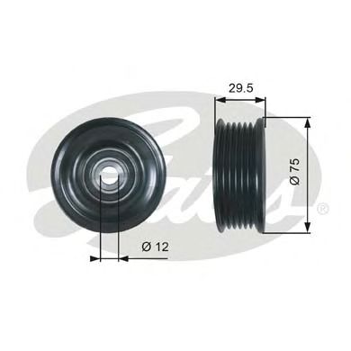 Купить запчасть GATES - T36026 Ролик обводной ремня поликлинового T36026 (7803-21126)