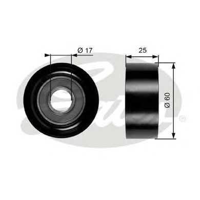 Купить запчасть Gates - T36176 Ролик обводной приводного ремня Renault Logan,Laguna,Clio II