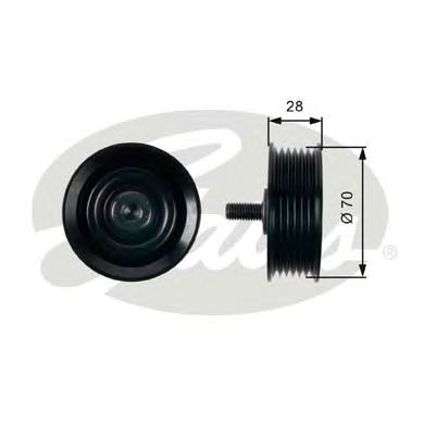 Купить запчасть Gates - T36410 Ролик обводной приводного ремня HYUNDAI, KIA GRAND SANTA FE, i30, ix35, SORENTO, SPORTAGE 07-