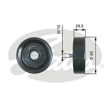 Купить запчасть GATES - T36419 Ролик обводной ремня поликлинового T36419 (7803-21519)