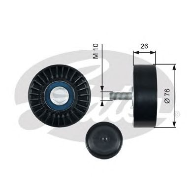 Купить запчасть GATES - T36485 Ролик обводной ремня поликлинового T36485 (7803-21585)