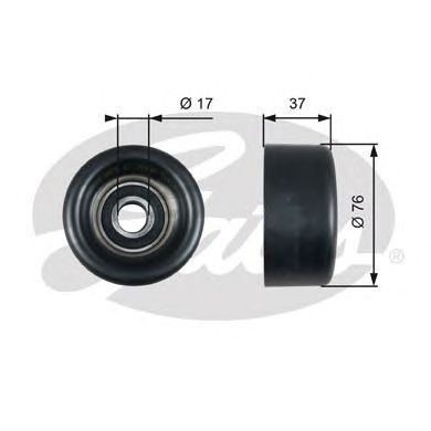 Купить запчасть GATES - T38028 Ролик обводной T38028 (7803-21028)