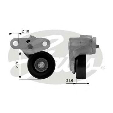 Купить запчасть Gates - T38159 Ролик обводной приводного ремня CADILLAC Escalade II (GMT800)Escalade III (GMT900) HUMMER H2
