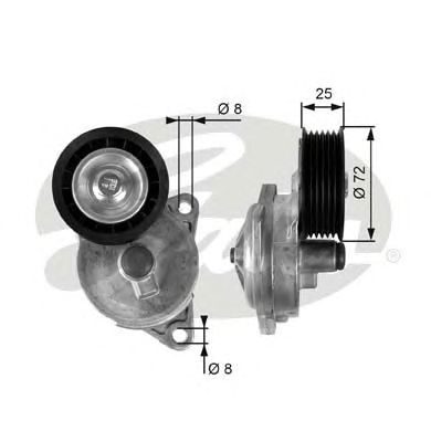 Купить запчасть GATES - T38188 Ролик T38188 (7808-21088)