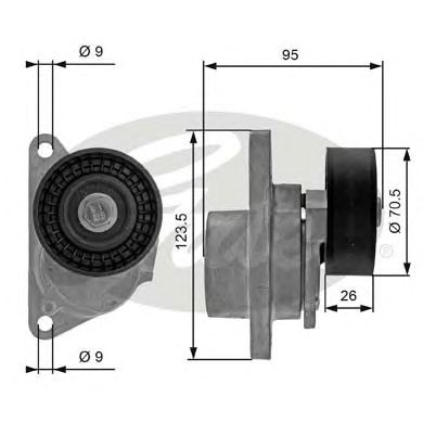 Купить запчасть GATES - T38190 Ролик T38190 (7808-21090)