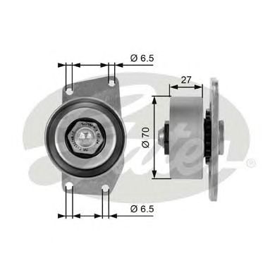 Купить запчасть GATES - T38232 Ролик T38232 (7808-21132)