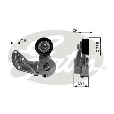 Купить запчасть Gates - T38317 Ролик обводной приводного ремня VW TOUAREG 10/02>