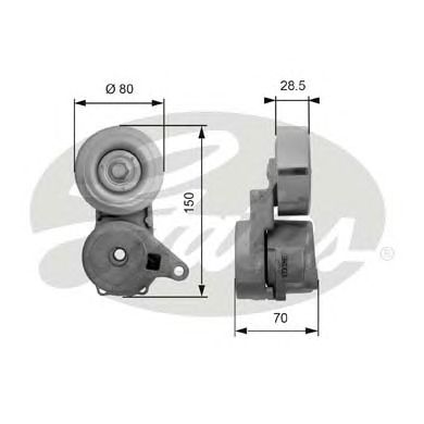 Купить запчасть GATES - T38413 Ролик T38413 (7808-21313)