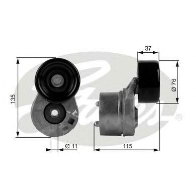 Купить запчасть GATES - T38431 Ролик T38431 (7808-21331)