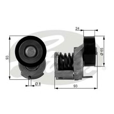 Купить запчасть GATES - T38439 Ролик T38439 (7808-21339)