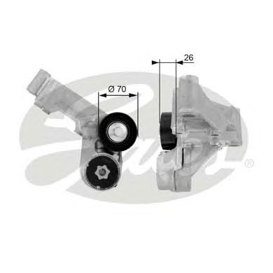 Купить запчасть GATES - T38444 Ролик T38444 (7808-21344)