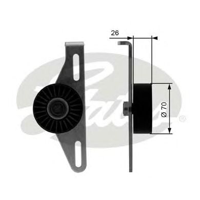 Купить запчасть GATES - T38484 Ролик T38484 (7808-21384)