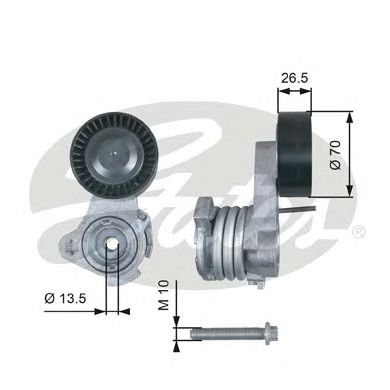 Купить запчасть GATES - T39112 Ролик T39112 (7808-21512)